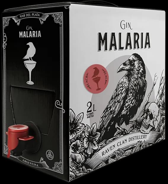 Bag in Box Gin 2L - Malaria Black