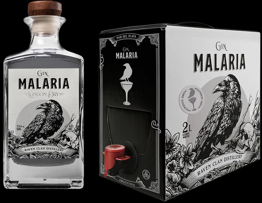 Bag in Box Gin 2L - Malaria London Dry + Botella Malaria London Dry