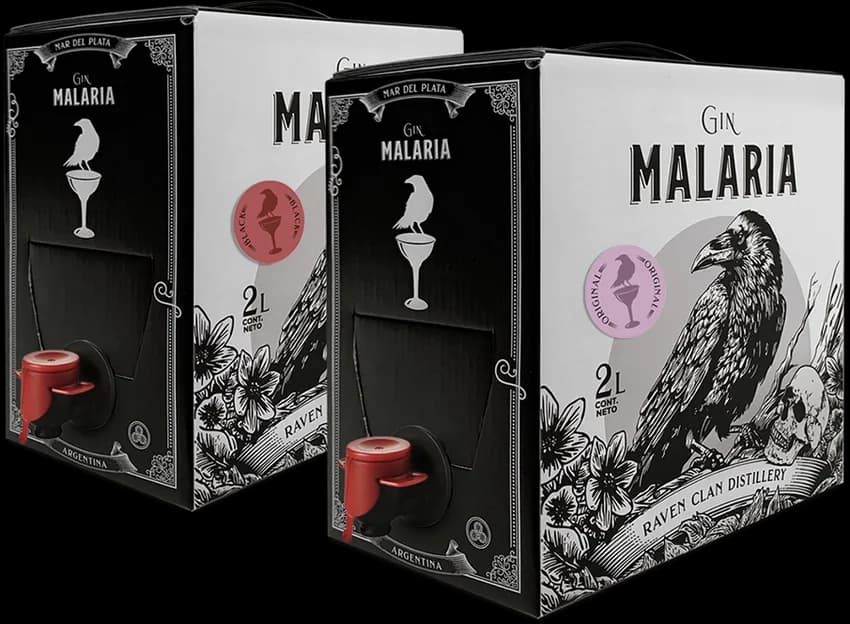 Bag in Box Gin 2L - Malaria Original + Malaria Black