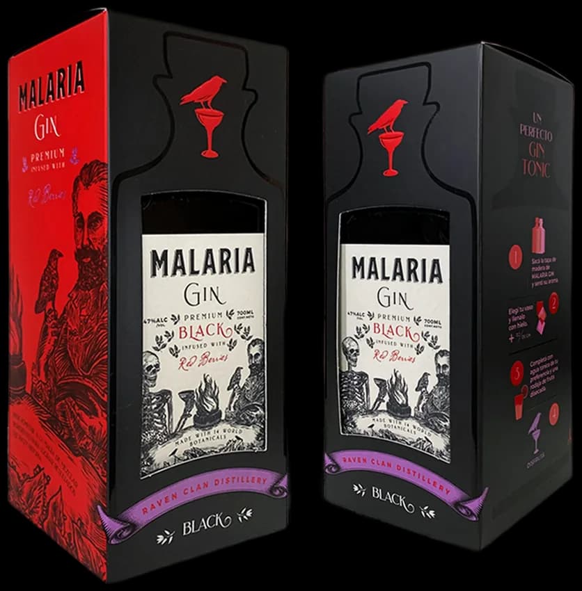 Estuche Premium + Malaria Gin Black 700ml