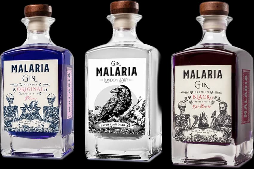 Malaria Gin London Dry + Malaria Gin Original + Malaria Gin Black