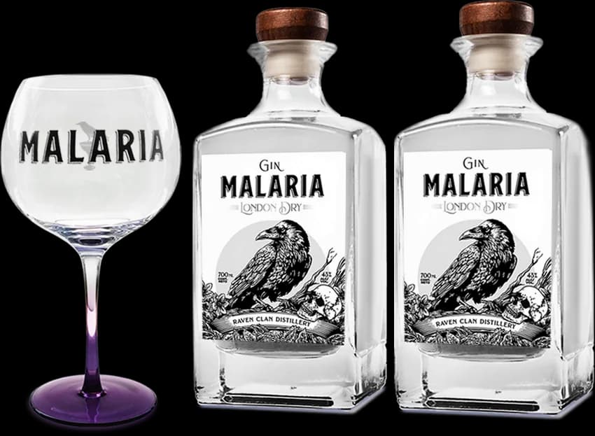 1 COPON REGALO + Malaria London Dry x 2 botellas
